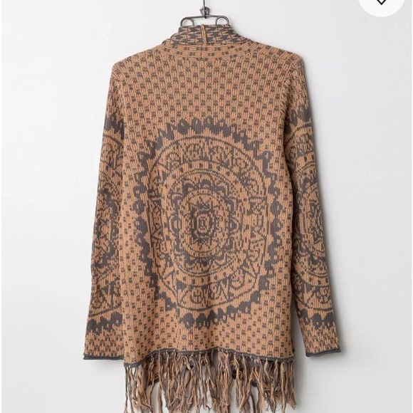 Rip Curl Gray and Peach Mandala Cardigan - Picture 3 of 5